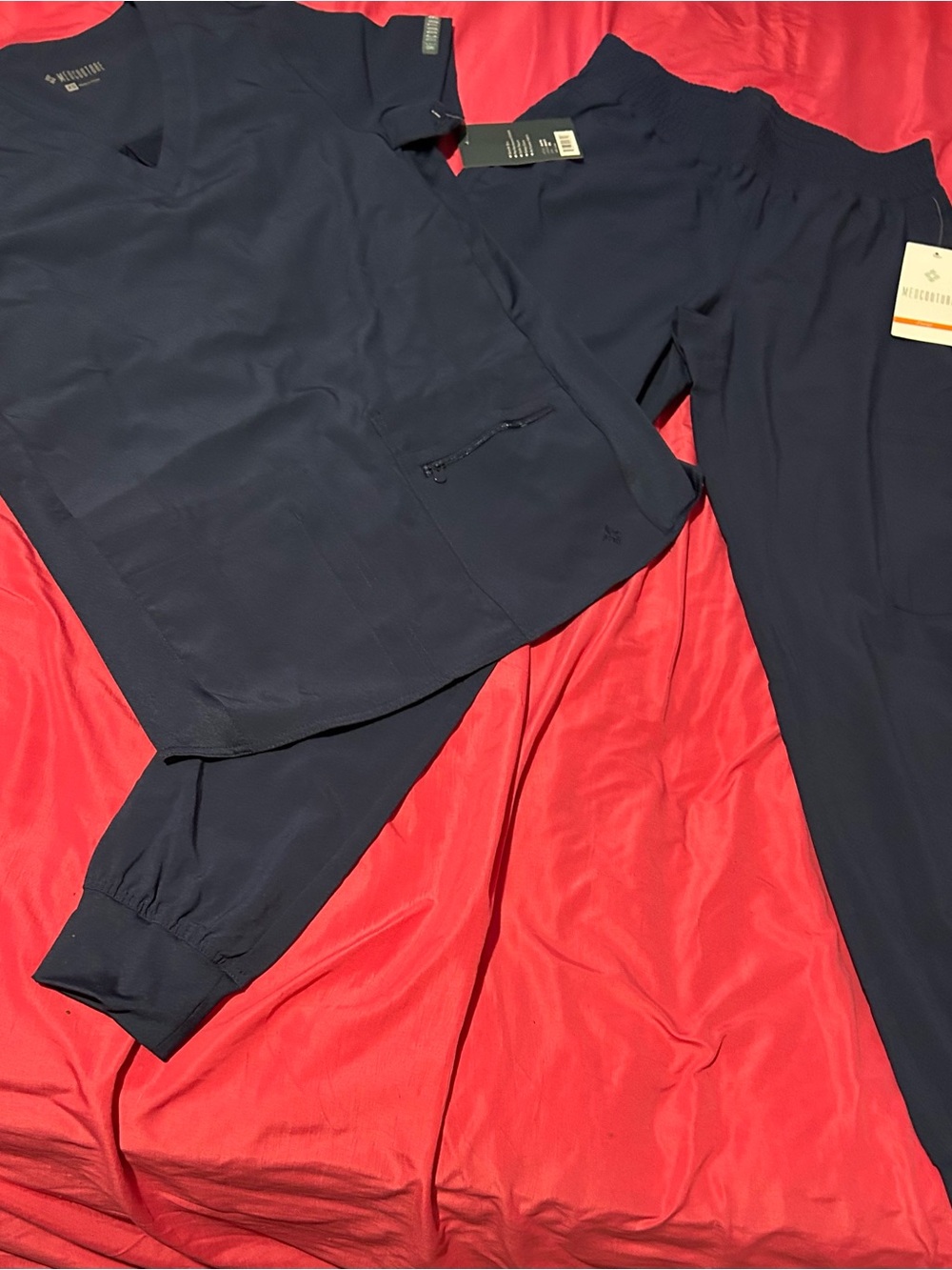 Med Couture Women's Navy Joggers and Top Set